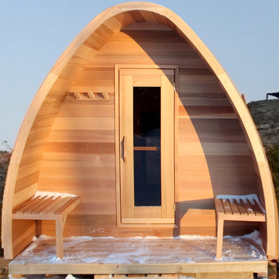 2 - 4 Personen-Landhaus-Hof-hölzerne trockene Sauna im Freien mit elektrischem Ofen mit 6 Kilowatt