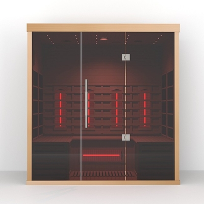 Standardkonfigurations-Holz färbt weit Infrarotsauna mit vollem Spektrum