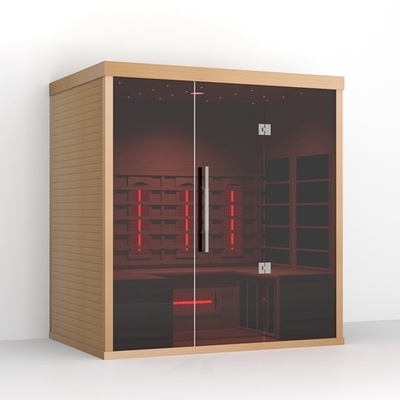 Standardkonfigurations-Holz färbt weit Infrarotsauna mit vollem Spektrum
