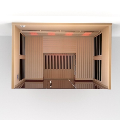 Standardkonfigurations-Holz färbt weit Infrarotsauna mit vollem Spektrum