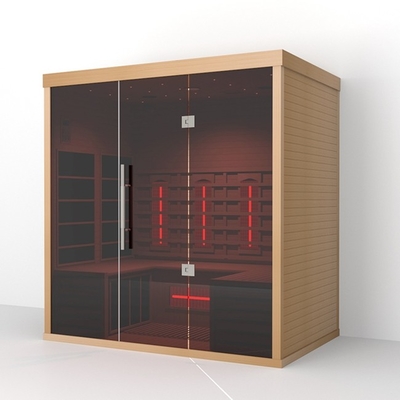 Standardkonfigurations-Holz färbt weit Infrarotsauna mit vollem Spektrum