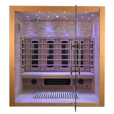 4 Personen-hölzerner Sauna-Raum-Luxusschierling roter Cedar Wood Indoor Infrared Sauna