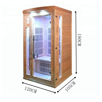 hölzerner weiter trockener Luxusinfrarotraum der Sauna-1750W Innen für Person 2