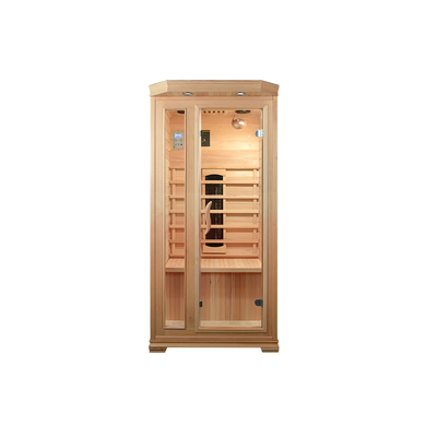 1750W Hemlock / Cedar Home Sauna Raum mit Sicherheitssystem in Holz Farbe Rechteckige Form
