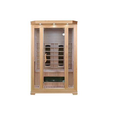 1750W Hemlock / Cedar Home Sauna Raum mit Sicherheitssystem in Holz Farbe Rechteckige Form