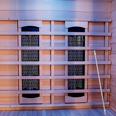 Kanadischer Hemlock-Saunaraum für 2 Personen, 1750 W, mit Sicherheitssystem