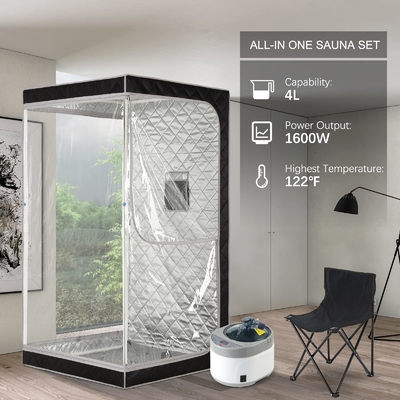 Vollkörper-Haus-tragbares Sauna-Zelt Klappzelt-tragbares mittleres Dampfsauna-Zelt