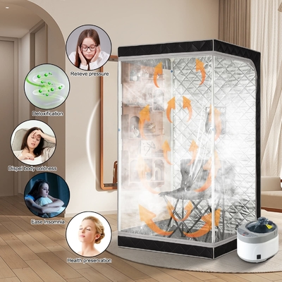 Transparente Fenster Portable Dampfsauna Zeit sparen für Fitnessstudio oder Sauna Salon Effekt