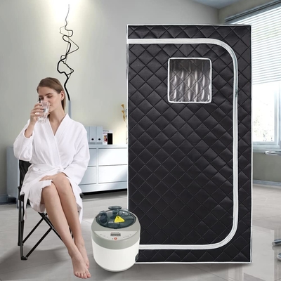 4L Groß für eine Person Portable Dampfsauna Spa mit Zeit-Temperatur-Fernbedienung