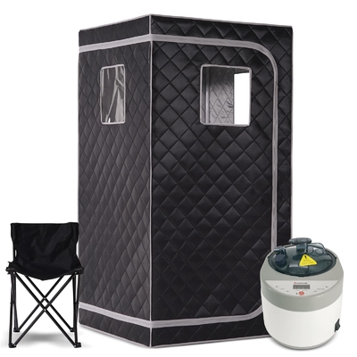 4L Groß für eine Person Portable Dampfsauna Spa mit Zeit-Temperatur-Fernbedienung