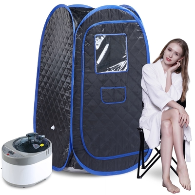 Wasserdichtes Tuch für eine Person Sauna Zelt Tragbare Dampfsauna mit 1500W Leistung