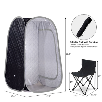 Vollkörper-Portable Dampfsauna-Zelt Vollgrößen-Haus-Spa-Portable Sauna