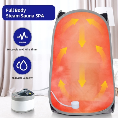 Eine Person Vollkörper Portable Sauna Vollgröße Home Spa Dampfsauna Zelt