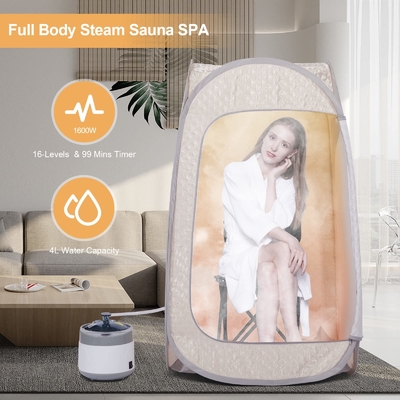 Zuhause Klappbare Stehende Portable Pop Up Sauna Vollkörper persönliches Sauna-Zelt