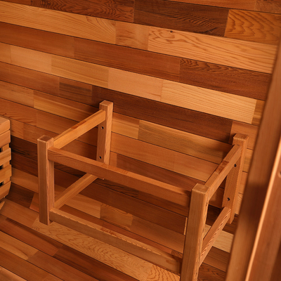 Vollglas-Dry Sauna im Freien mit einstellbarer Lüftung Bluetooth-Musiksystem 220V Spannung