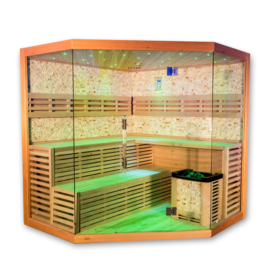 Luxuriöser traditioneller Heimsauna 5 - 6 Personen Himalaya Salz Dampfsauna