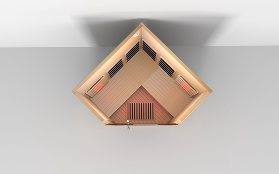 Luxuriöse, vorgefertigte Holz-Innenraum-Infrarot-Sauna 5 Personen