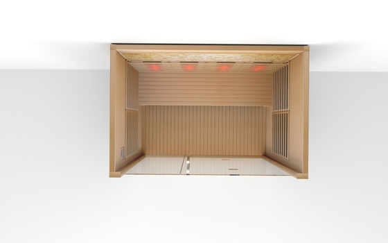Massivholz 4 Personen Infrarot Sauna Raum Türvoll Infrarot Trockenholz Sauna