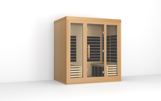 ODM OEM Massivholz großer Ferninfrarot-Sauna für 4 Personen Größe