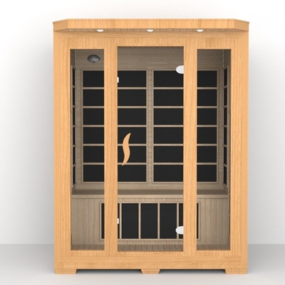 Luxus-Haus Innenraum 3 Personen Vollspektrum Infrarot Sauna Raum Für Spa