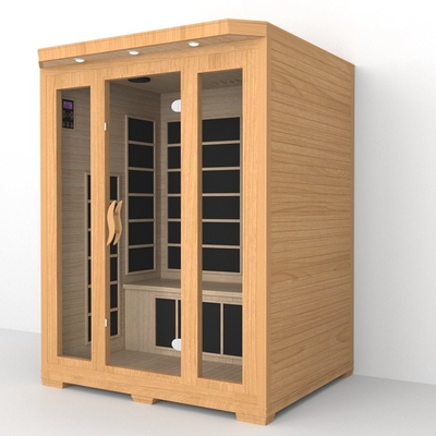 Luxus-Haus Innenraum 3 Personen Vollspektrum Infrarot Sauna Raum Für Spa