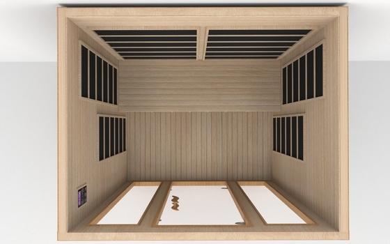 Luxus-Haus Innenraum 3 Personen Vollspektrum Infrarot Sauna Raum Für Spa