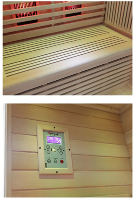 Kohlenstofffaserheizung Heemlock Fern-Infrarot-Sauna 2 Personen Sauna