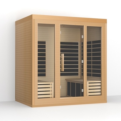 ODM OEM Massivholz großer Ferninfrarot-Sauna für 4 Personen Größe
