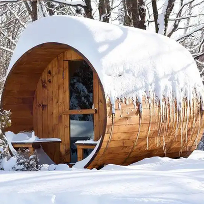 Kanadische Sauna aus rotem Zedernholz