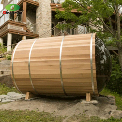 Panorama-Glas-Holzfässer-Sauna Außenhaus-Dampfsauna