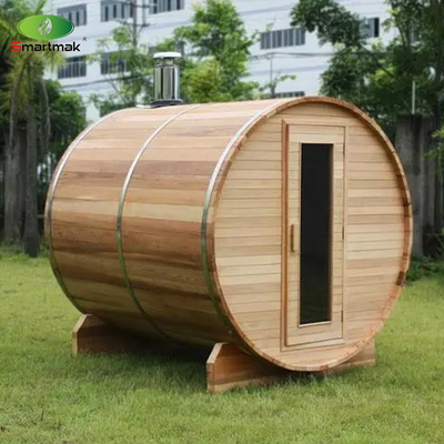 Außen-Dampf-Zedernholz-Fass-Sauna im Garten-Hof-Wald verwendet