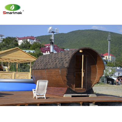 Außen-Dampf-Zedernholz-Fass-Sauna im Garten-Hof-Wald verwendet