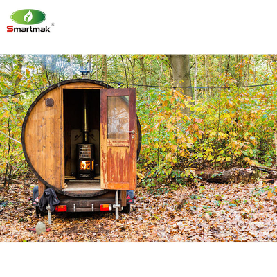 Außen-Dampf-Zedernholz-Fass-Sauna im Garten-Hof-Wald verwendet