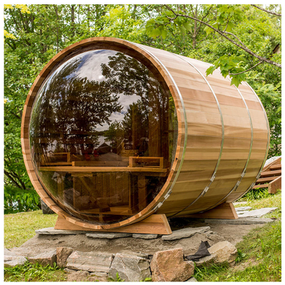Sauna mit Panoramafenster