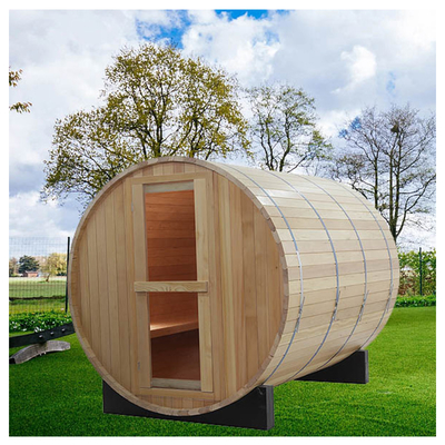 Sauna mit Panoramafenster