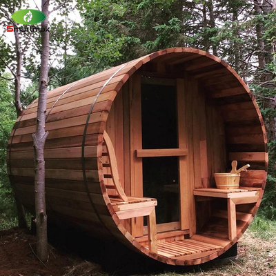 Trockenes Dampfspa Holz gefeuert Außenwasserdichtes Fass Sauna Raum Garten Verwendung