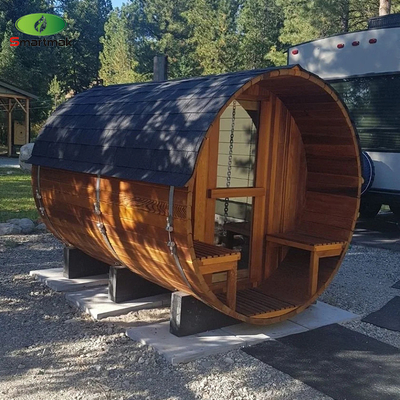 Trockenes Dampfspa Holz gefeuert Außenwasserdichtes Fass Sauna Raum Garten Verwendung