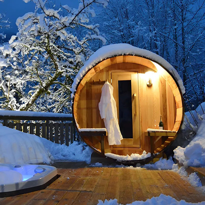 Trockener Dampf Holz Sauna Gesundheit Holzbad Fass Dampfsaunen