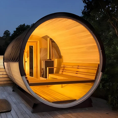 Trockener Dampf Holz Sauna Gesundheit Holzbad Fass Dampfsaunen