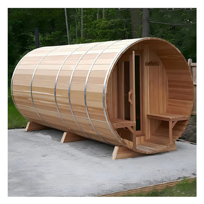 Cederholz-Dampfsaunen mit Holzofen