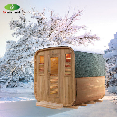 Auswärtige Sauna mit Bluetooth-Musiksystem / Vollglastür