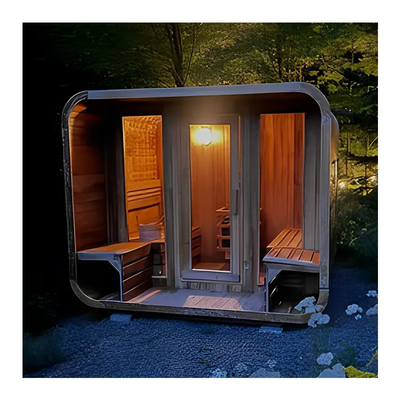 Cedar Outdoor Dry Sauna für Entspannung und Gesundheit 5-6 Personen Kapazität mit verstellbarer Belüftung Installation Service
