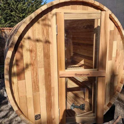 Holztrockener Dampf Traditioneller Zederfass Sauna-Raum Außenholzbrennfass