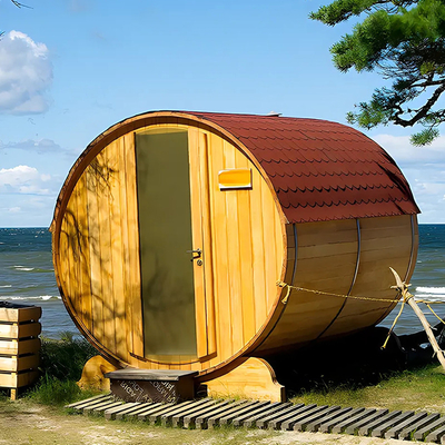 Kanadische Zeder Holz Außen Trockene Dampfsauna Bad Zimmer Zeder Fass Sauna
