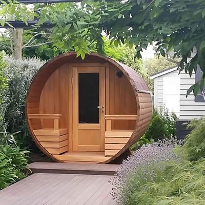 Kanadische Zeder Holz Außen Trockene Dampfsauna Bad Zimmer Zeder Fass Sauna