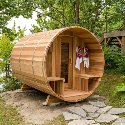 Kanadische Zeder Holz Außen Trockene Dampfsauna Bad Zimmer Zeder Fass Sauna