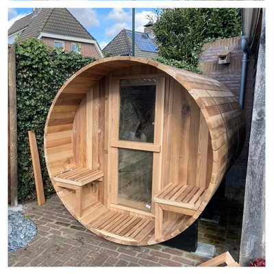 4.5KW Internal Control Ofen Heizung Holz Fass Sauna aus kanadischen roten Zeder