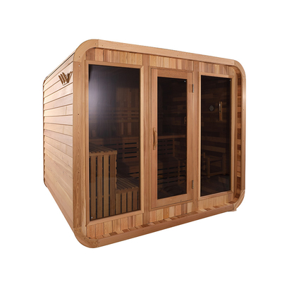 Einstellbare Lüftung Cedar Outdoor Trockene Sauna mit Bluetooth-Musiksystem