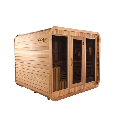 Einstellbare Lüftung Cedar Outdoor Trockene Sauna mit Bluetooth-Musiksystem