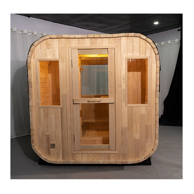Luxus 5-6 Personen Vollglas Tür Außen Trockene Sauna Mit Bluetooth-Musiksystem